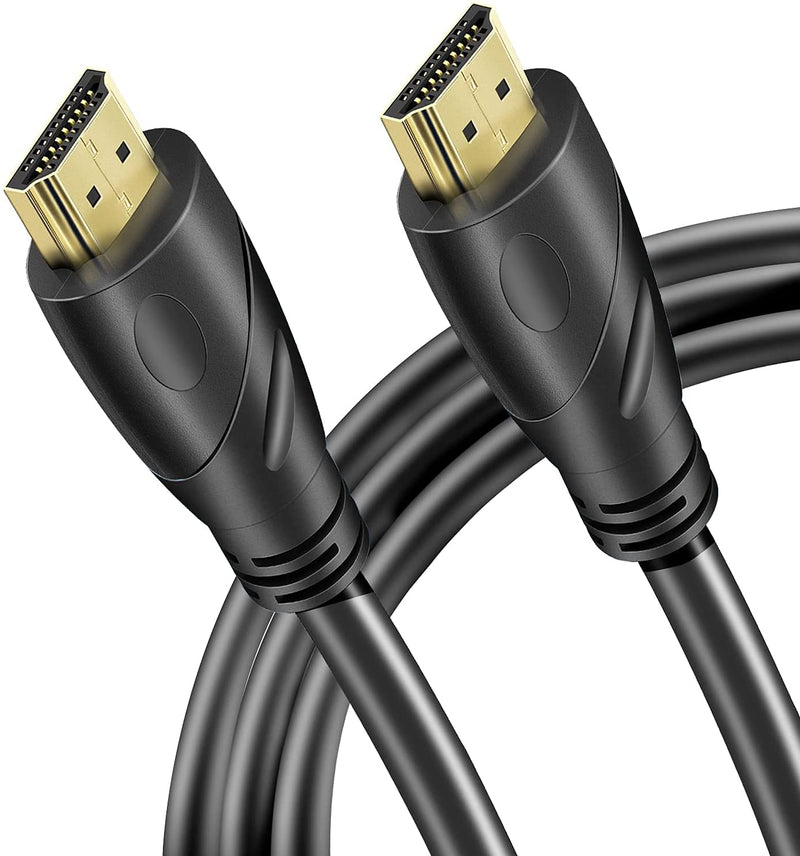 4K HDMI Cable - Rommisie (HDMI 2.0,18Gbps) Ultra High Speed Gold Plated Connectors,Ethernet Audio Return,Video 4K,FullHD1080p 3D Compatible with Xbox Playstation Arc PS3 PS4 PS9 PC HDTV (6FT, Black) 6FT