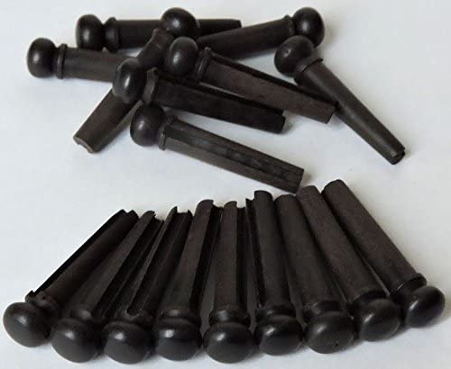 [AUSTRALIA] - MUSICAL STRING 6 Piece ebony Guitar Bridge Pins for Acoustic Guitar 