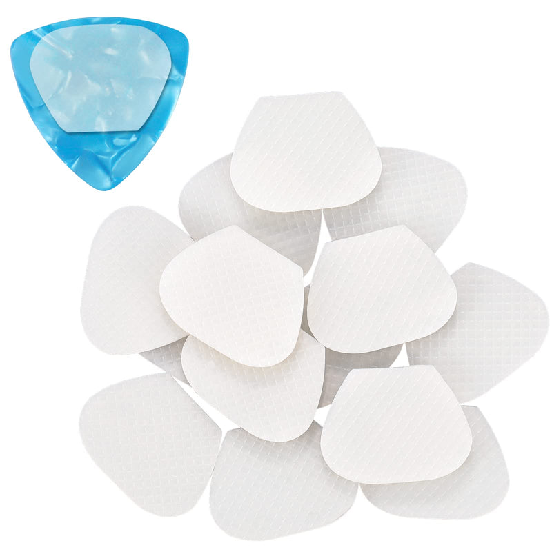 50 Pack Guitar Picks Grips Stop Dropping Your Guitar Picks While Playing Non Sticky Rubber Guitar Pick Holder Washable Self Adhesive Grips (Irregular Type,1 x 0.8 Inch) 1 x 0.8 Inch Irregular Type