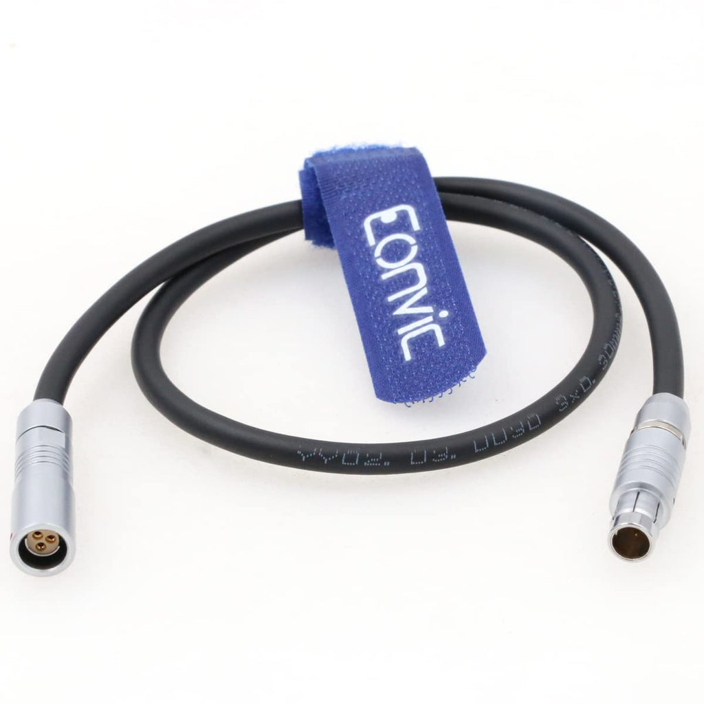 Eonvic RS Run Stop Cable Fischer 3 Pin Male to Female Extension Cable for ARRI Alexa Camera