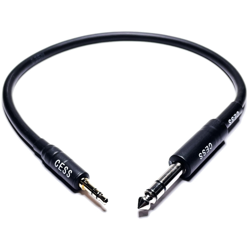 CESS-189-6i Stereo Audio Cable 1/8‚Äù TRS Male to 1/4" TRS Male, 3.5mm TRS to 6.35mm TRS (6 Inch) 6 Inch