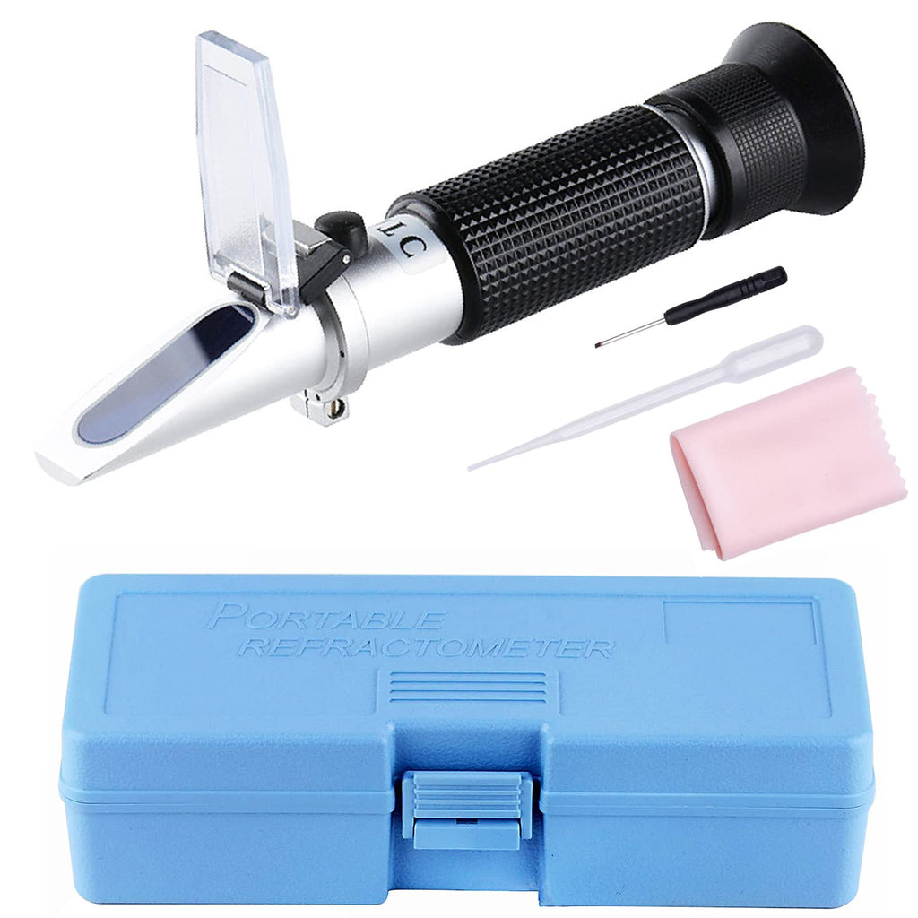 Salinity Refractometer for Aquarium Dual Scale Salinity Tester 0-100‰ & 1.000-1.070 Specific Gravity Saltwater Tester Brine Refractometer Hydrometer with ATC Function