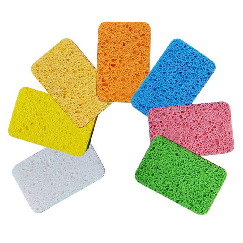 8(6+2) Pieces Multi-Purpose Scouring Pad Cleaning Scrub Sponge Set for Kitchen Bathroom, Dishes, Pots and Pans