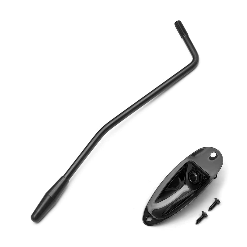 MAXCHEER 6MM Screw-in Electric Guitar Tremolo Arm Whammy Bar for single tremolo bridge system with M6 bolt (Black) Black