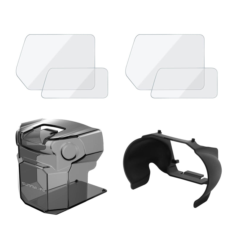 O'woda Mavic 3 Gimbal Protector Kit: Camera Lens Cover Cap + Lens Hood Gimbal Guard + Tempered Films (2 Sets), 3-in-1 Lens Protection Accessories for DJI Mavic 3 /Mavic 3 Cine Drone Mavic 3 Gimbal Protector Kits