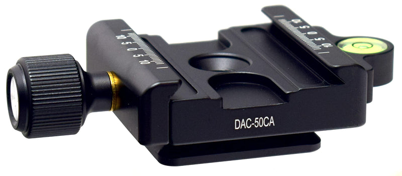 Desmond DAC-50CA Bi-Directional 50mm QR Arca / RRS Compatible Clamp Ideal for 90º Mounting w Removable Dual Dovetail