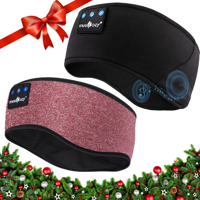 [AUSTRALIA] - MUSICOZY Sleep Headphones Bluetooth Headband Wireless Music Headband Headphones, Earbuds IPX6 Waterproof for Side Sleepers Women Men Workout Running Insomnia Travel Yoga Cool Gadgets Unique Gifts 