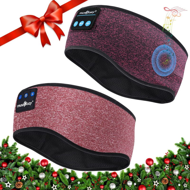 [AUSTRALIA] - MUSICOZY Sleep Headphones Bluetooth Headband Wireless Music Headband Headphones, Earbuds IPX6 Waterproof for Side Sleepers Women Men Workout Running Insomnia Travel Yoga Cool Gadgets Unique Gifts 