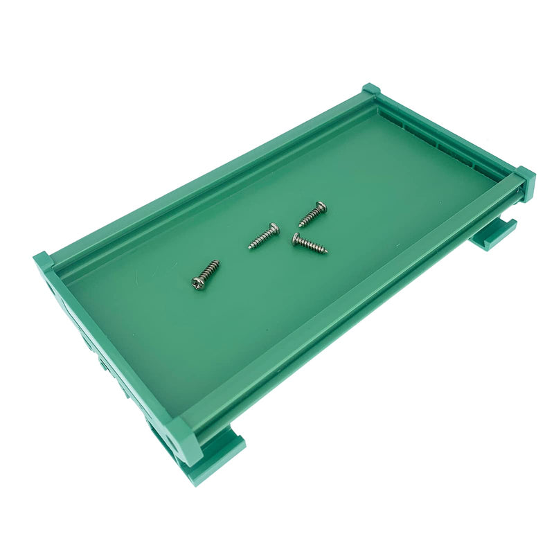 Jienk PCB DIN Rail Mount Carrier, Circuit Board Mounting Holder for 35mm Wide DIN Rail PCB 150mm*72mm