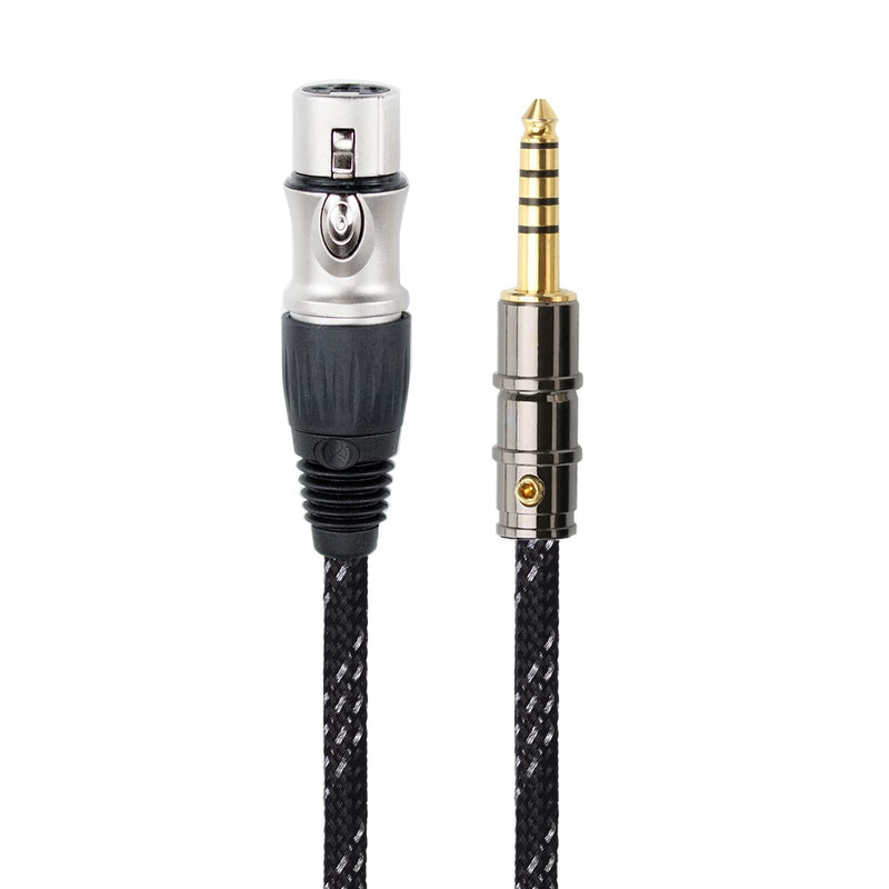 4.4mm to XLR Balanced Cable 6N OFC Gold Plated 4.4mm 5 Pole Male to 4 Pin XLR Female Balanced Audio Adapter Headphones Extension Cable for DAC Microphone Amplifier Mixer by gotor (1.6 Feet) 1.6 Feet