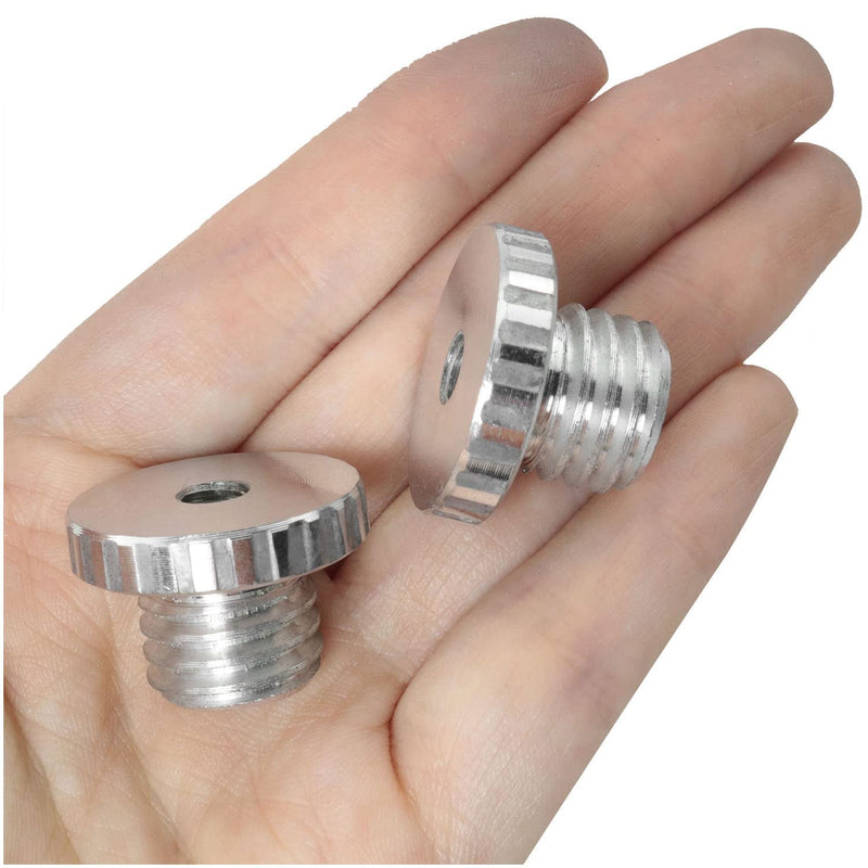 [AUSTRALIA] - LUORNG 2PCS 1/4 to 5/8 Screw Tripod Adapter Threaded Screw Adapter for Tripod Laser Level Adapter 