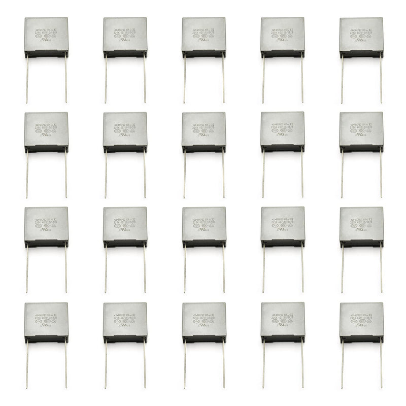 [AUSTRALIA] - Safety Capacitors Polypropylene Film 2.2UF 250V Gray 20Pcs for Security Equipment,Aicosineg 