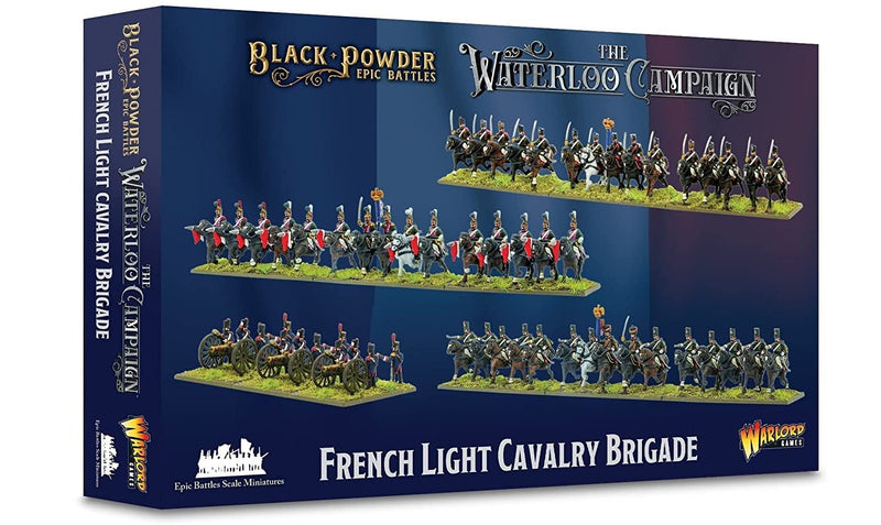 WarLord Black Powder Epic Battles Waterloo: French Light Cavalry Brigade Military Table Top Wargaming Plastic Model Kit 312002002