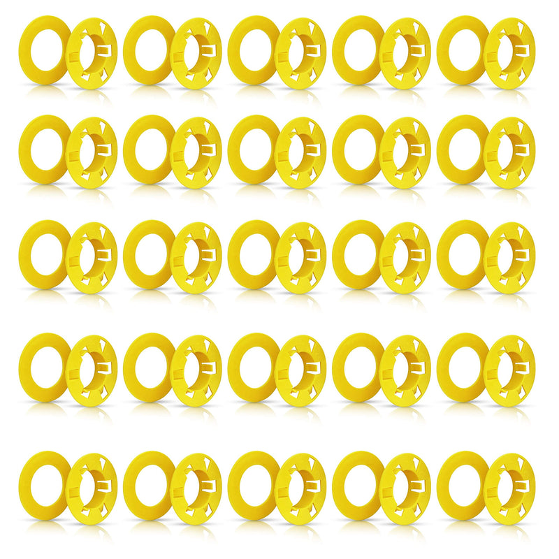 [AUSTRALIA] - Ohlectric OL-38479-4 - 25 Pcs Polypropylene Bushing For Metal Studs - Protects Wire Insulation From Abrasion - Allows Smooth Wire Pulling - Grommet Protector With Stud Size Of 2x4 Inches - Pack Of 4 