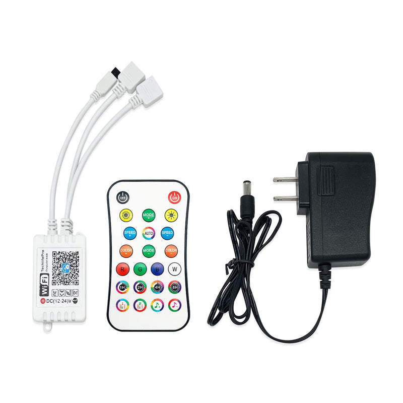 LED Strip Lights Remote Controller Control Receiver Led Lights Adapter Connector Set for Strip Lights