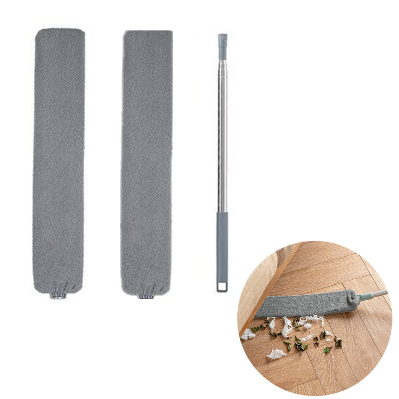 Retractable Gap Dust Cleaner, Cleaning Tool Under Appliance Or Sofa,Microfiber Hand Duster, Detachable and Washable Gap Cleaning Brush, Couch Cleaner, Including A Replacement Cloth Cover