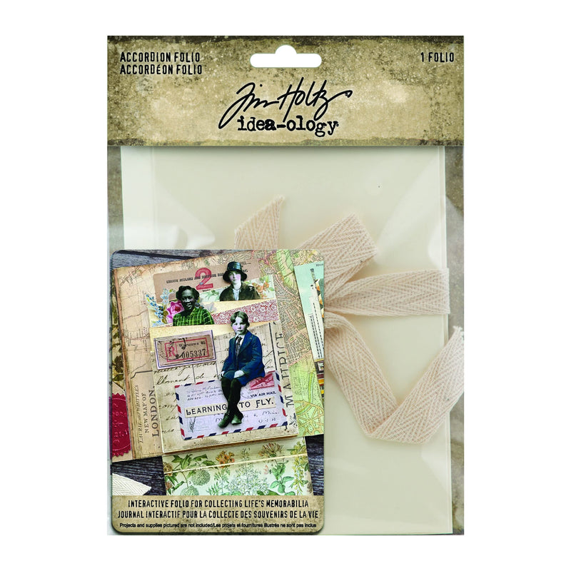 Tim Holtz Accordion Folio Paper Crafts, White