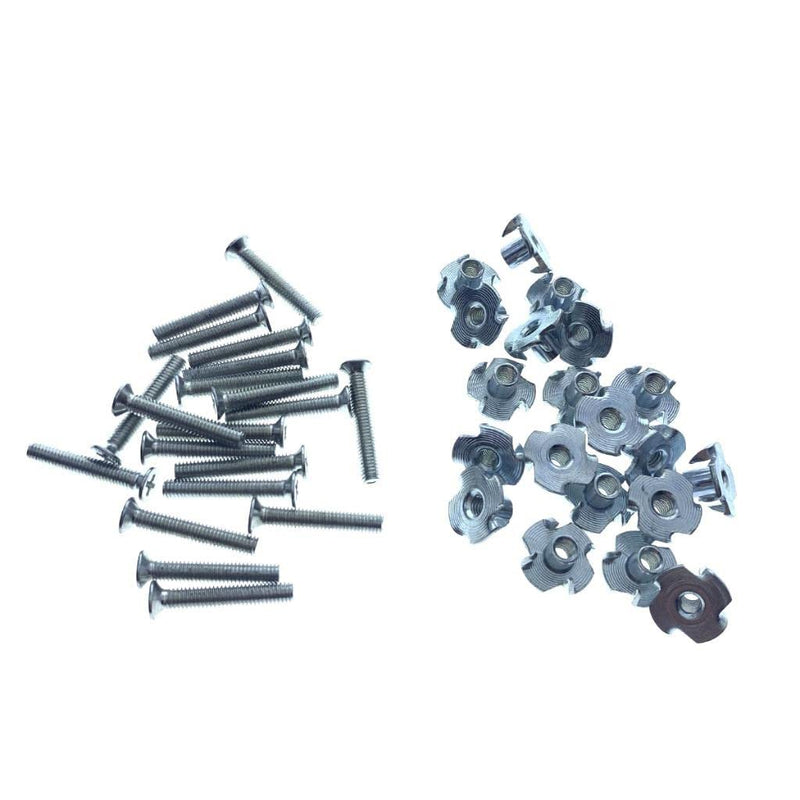 KAISH Pack of 20 Guitar AMP Handle Bolts Guitar Amplifier Handle Nuts and Screws 20-Pack Handle Screws & Nuts