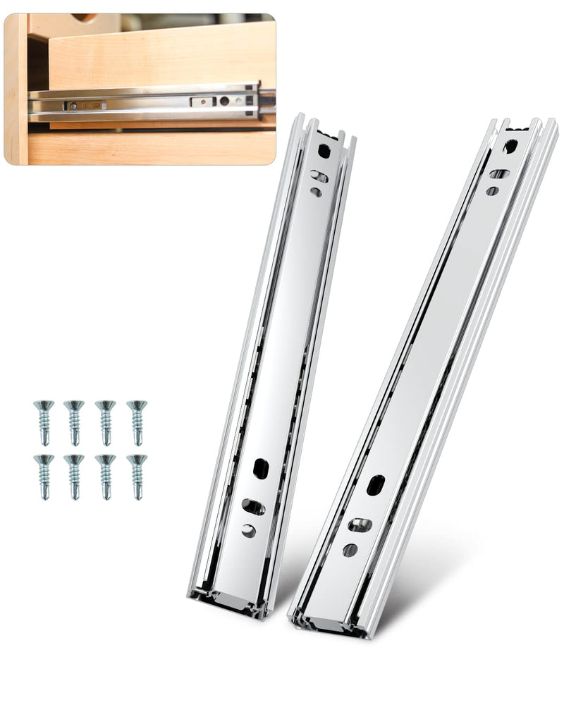 1 Pairs of 10 inch Soft Closing Drawer Slides, ROFMAPLE Side Mount Cabinet Hardware with 100 LB Capacity 3 Folds Full Extension Heavy Duty Less Noise Ball Bearing Drawer Slides