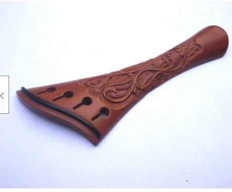 MUSICAL STRING Hand Carving Violin Tailpiece Harp Model Boxwood 4/4 with ebony freet