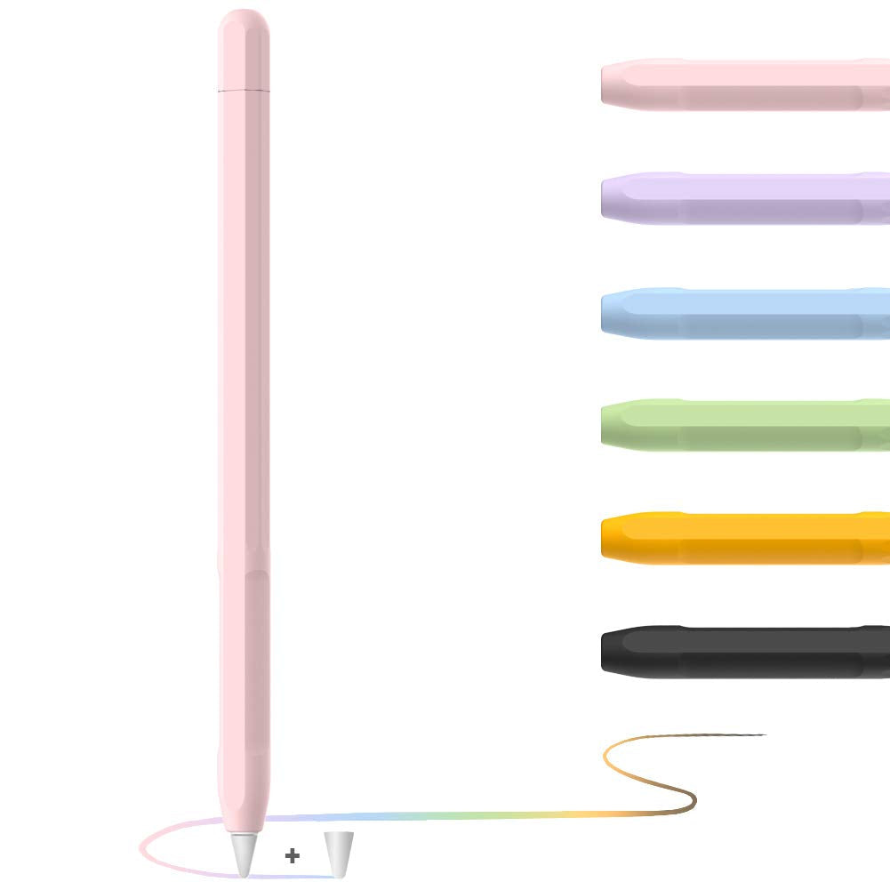 YINVA Case for Apple Pencil Grip for Apple Pencil Accessories for Apple Pencil 2 Cover for Apple Pencil 2nd with Tip Covers for iPad Pencil(Pink) For 2nd Gen 2nd Pink