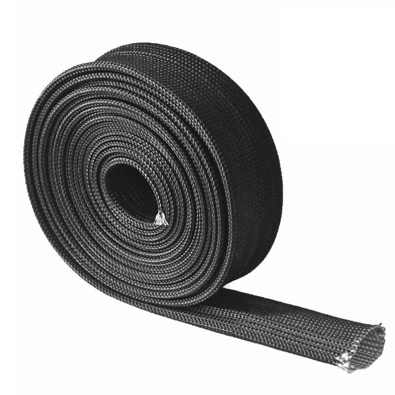 [AUSTRALIA] - LEDAUT Heat Hose Fiberglass Wrap Shield Sleeve 16FT-13MM(1/2") Wire Fuel Line Heat Shield Roll High Temp Black Colour Adjustable for Car Wire Loom cable Heat Shield Brake Line Cable Heat Shield 16FT-13MM(1/2") 