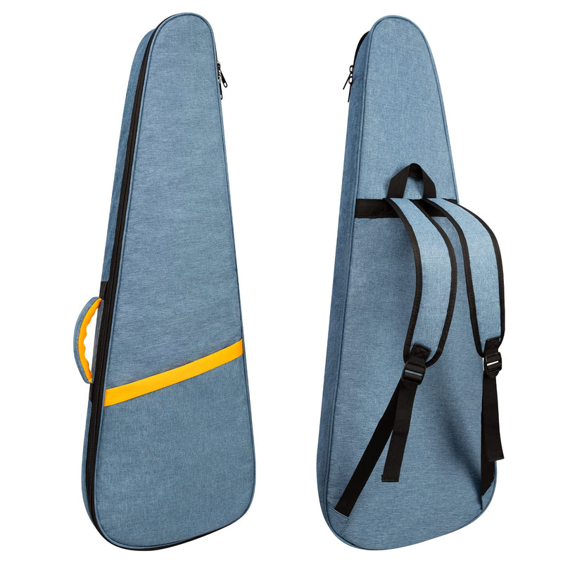 [AUSTRALIA] - MUZNOTE Electric Guitar Bag, Electric Guitar Case Padded Electric Guitar Gig Bag 13mm Padding Soft Guitar Case with Neck Strap, Back Hanger Loop, Blue 