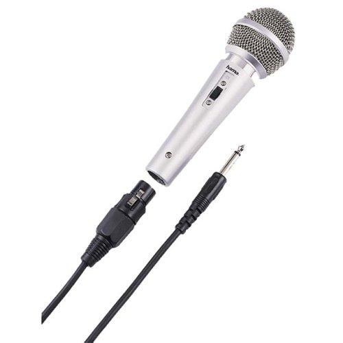 Hama DM-40 Dynamic Microphone - Silver, with 2.5m Cable