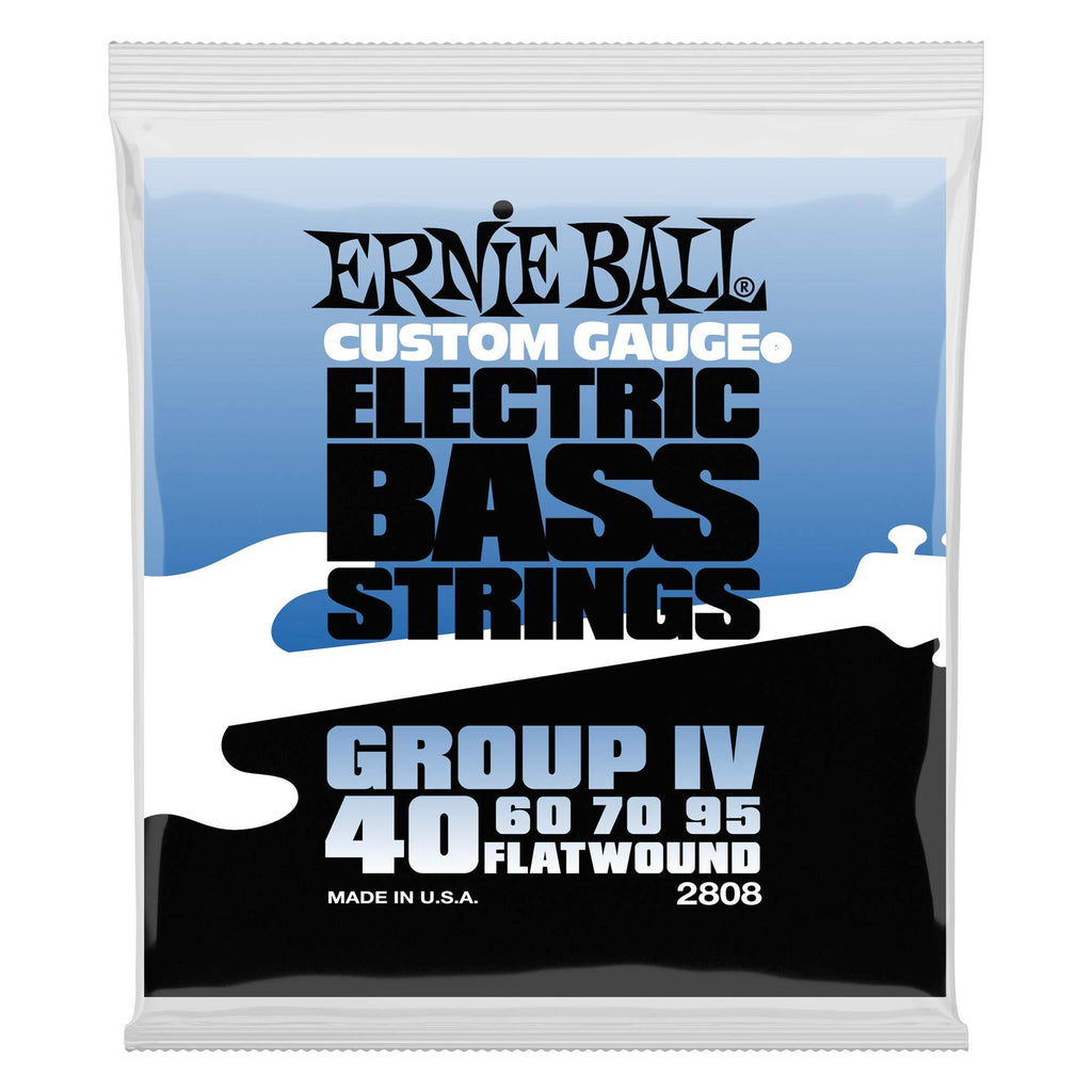 Ernie Ball Flatwound Group IV Electric Bass Strings - 40-95 Gauge 4-String