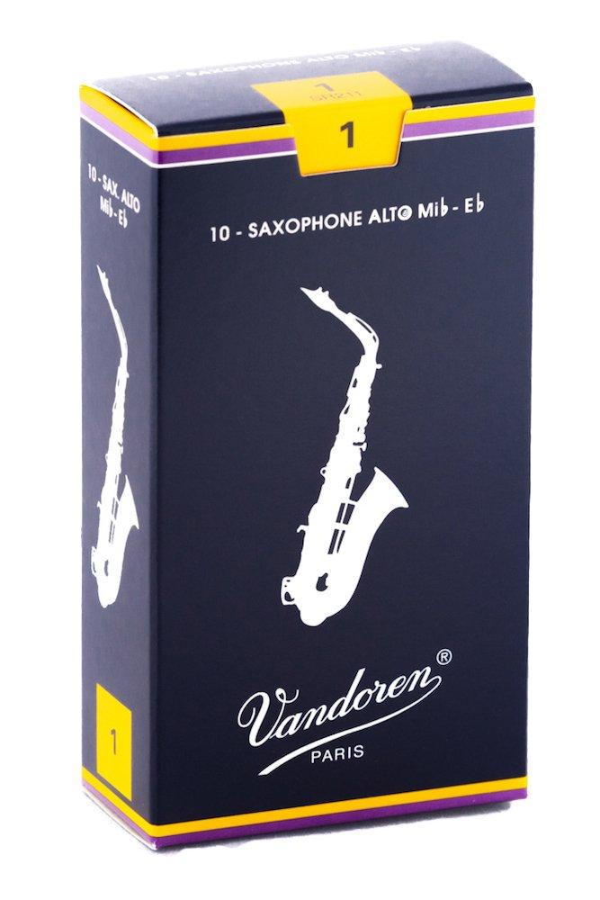 Vandoren Traditional Alto Saxophone Reeds Strength 1