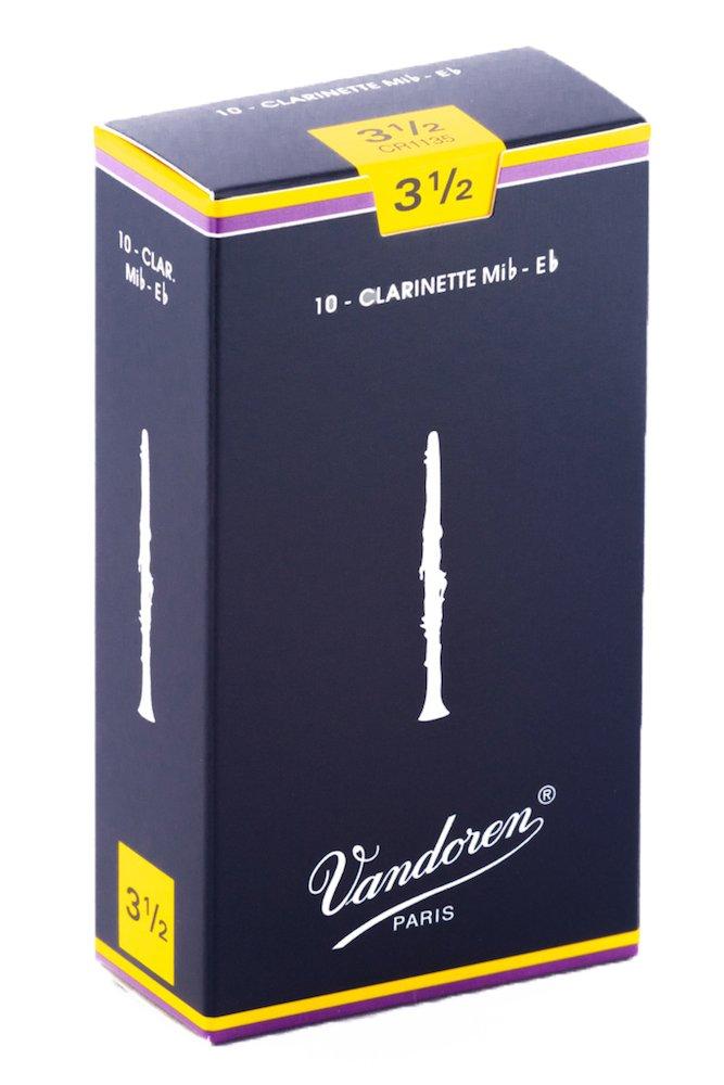 Vandoren CR1135 Traditional Eb Clarinet Reeds (Strength 3.5) (Pack of 10) Strength 3.5