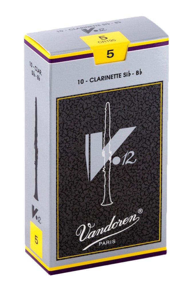 Vandoren CR195 V12 Bb Clarinet Reeds (Strength 5) (Pack of 10)