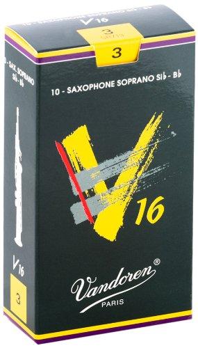 Vandoren V16 Soprano Saxophone Reeds - Box of 10 - Strength 3