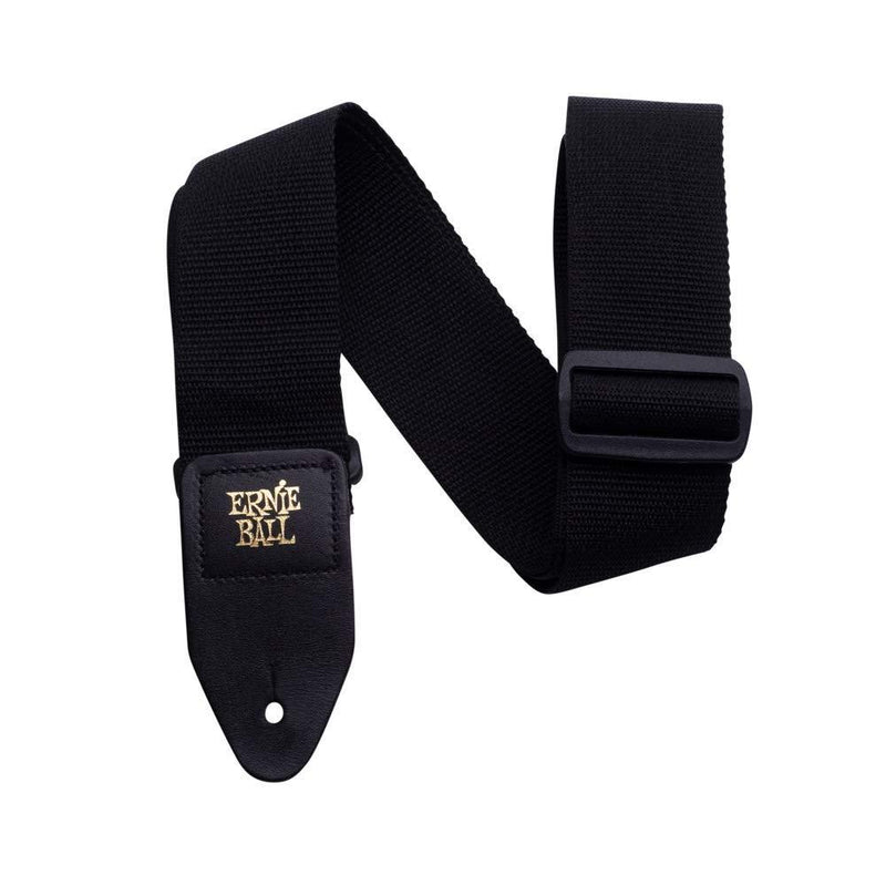 Ernie Ball P04037 Black Polypro Guitar Strap Standard