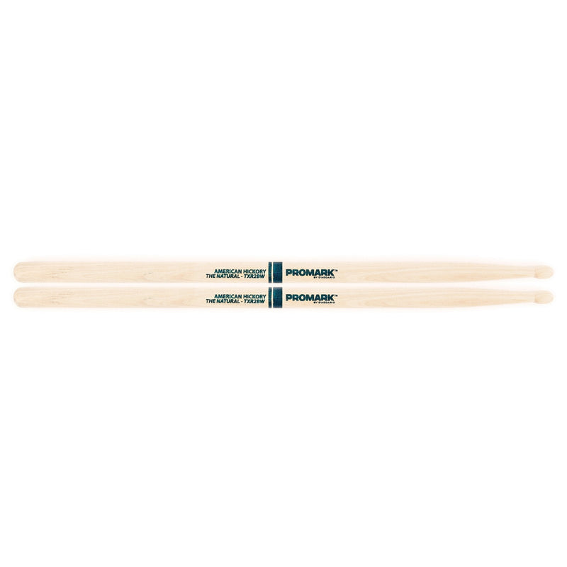 Promark TXR2BW American Hickory Natural Wood Tip, Single Pair, Unlacquered