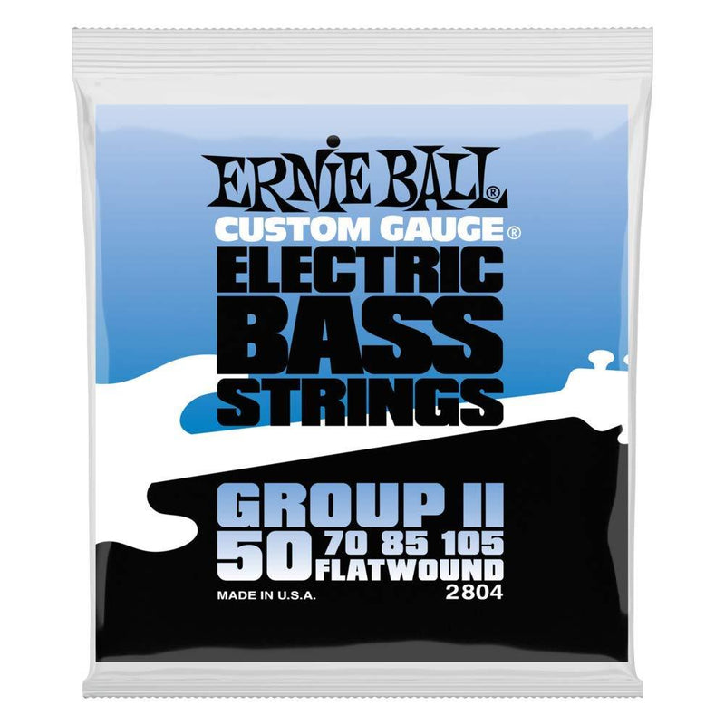 Ernie Ball Flatwound Group II Electric Bass Strings - 50-105 Gauge 4-String