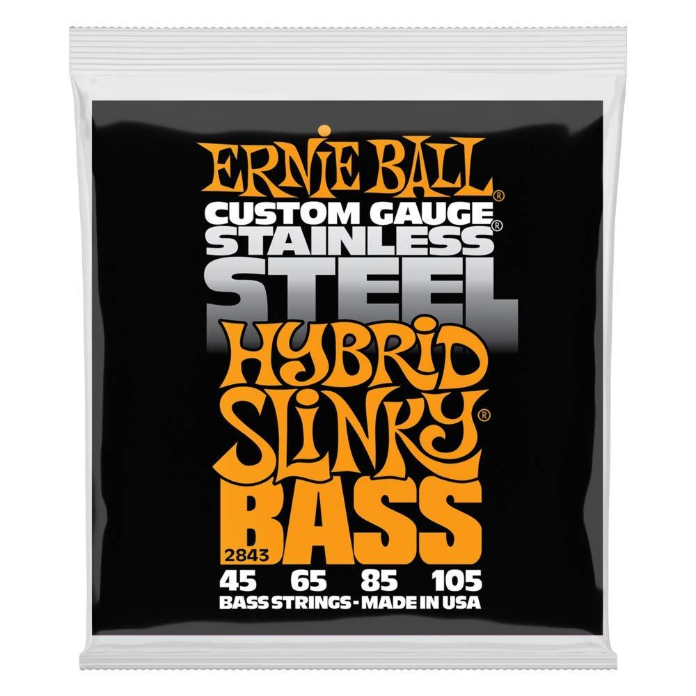 Ernie Ball Hybrid Slinky Stainless Steel Electric Bass Strings - 45-105 Gauge