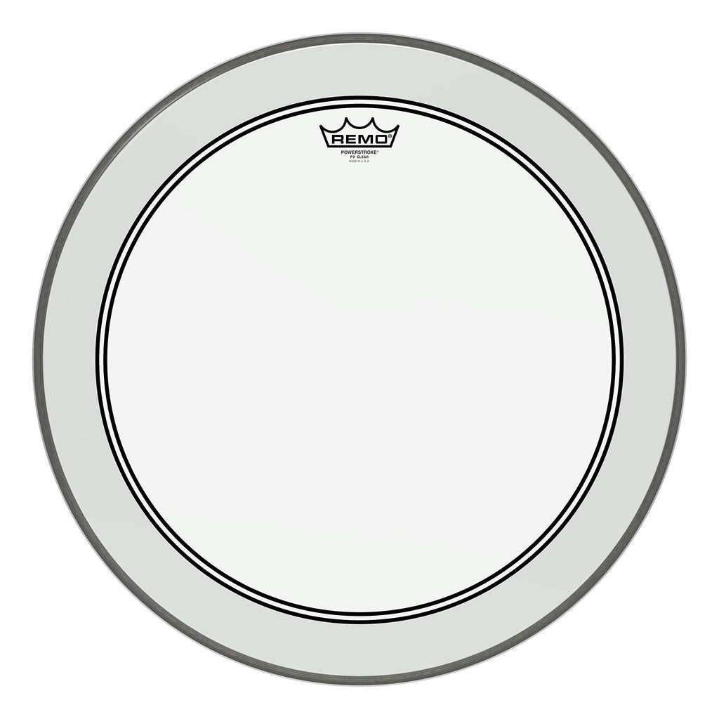 REMO P3-1320-C2 Power Stroke 3 20 inch Ambassador Clear Bass Drum Head