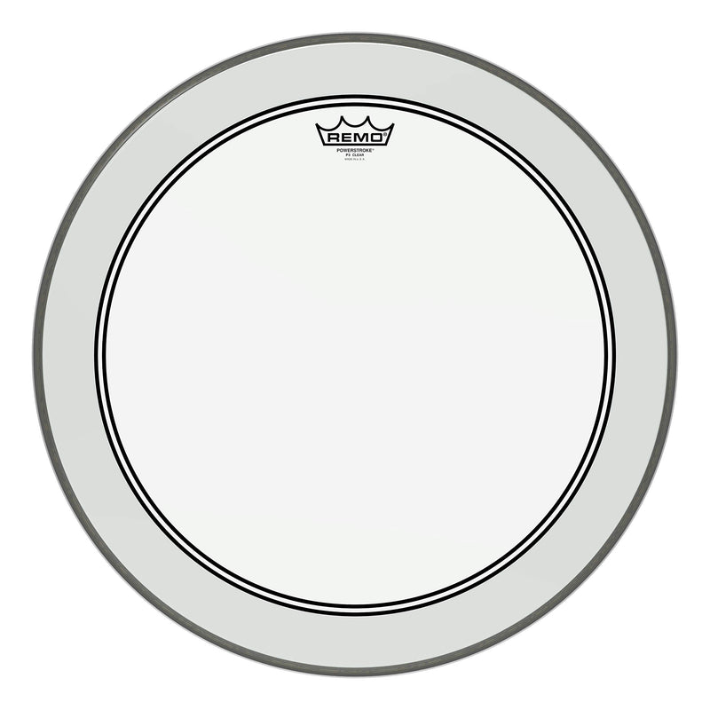 REMO P3-1320-C2 Power Stroke 3 20 inch Ambassador Clear Bass Drum Head