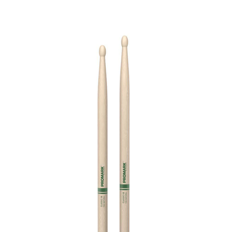 Promark TXR5BW American Hickory Natural Wood Tip, Single Pair, Unlacquered