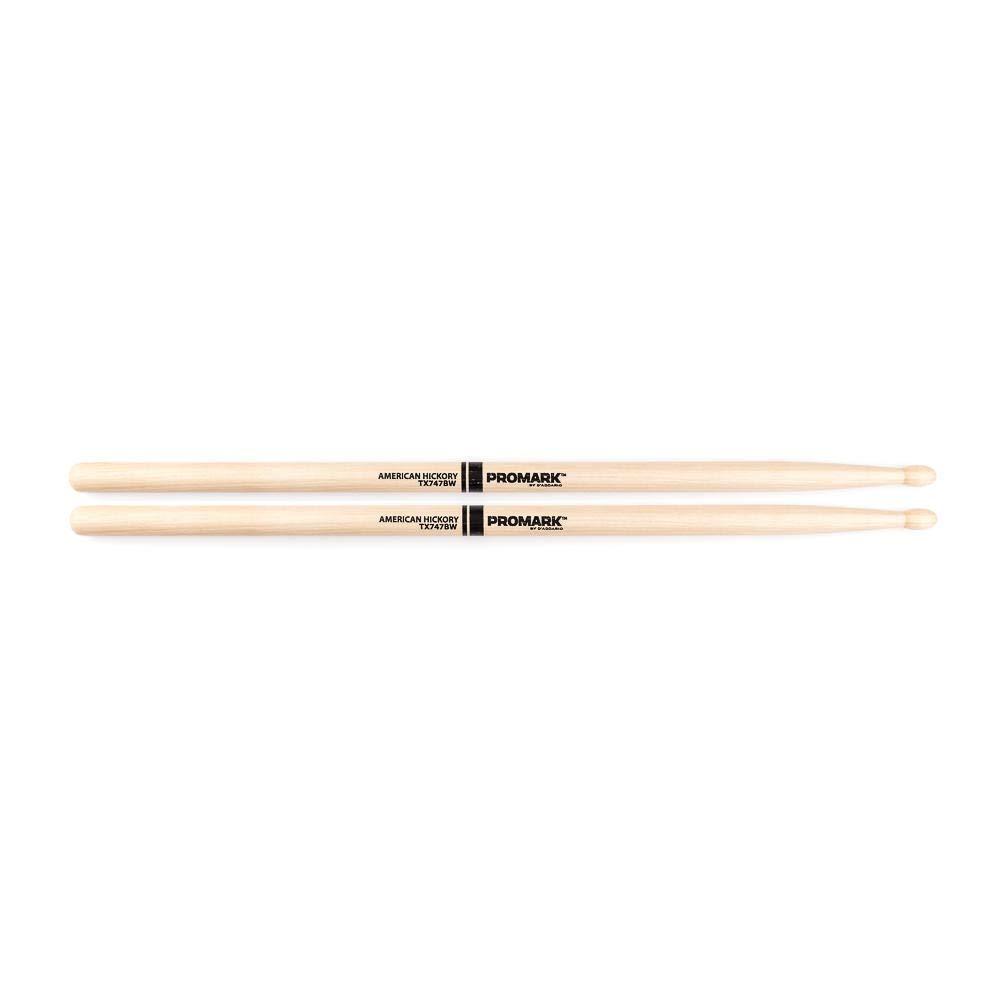 Promark TX747BW American Hickory Super Rock Wood Tip, Single Pair