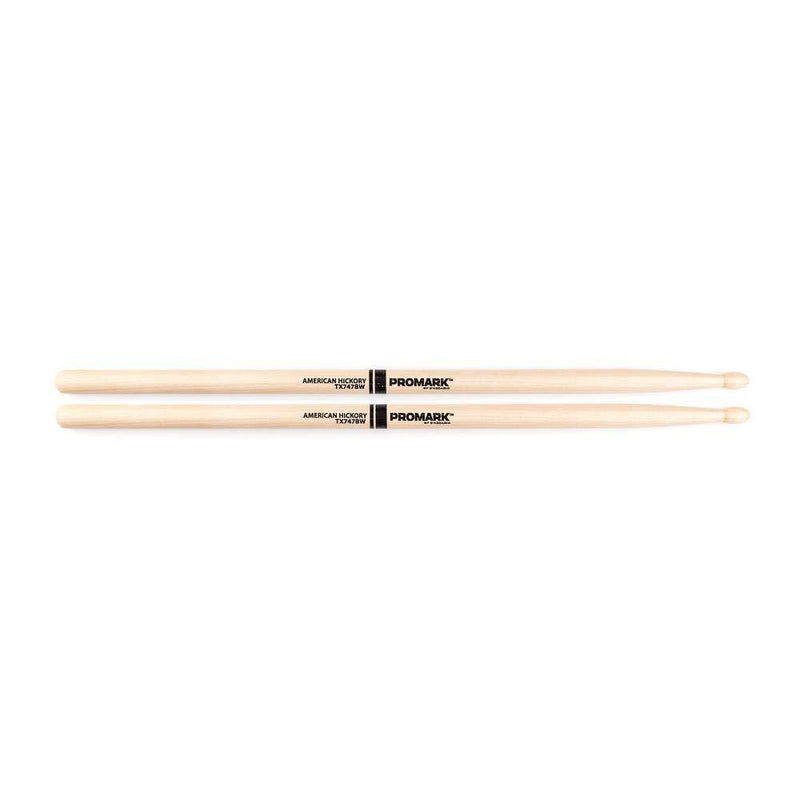 Promark TX747BW American Hickory Super Rock Wood Tip, Single Pair