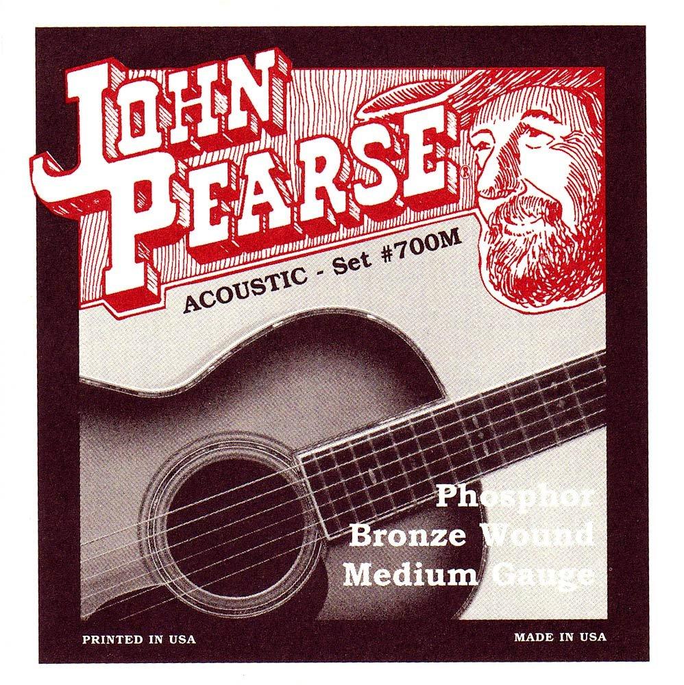 John Pearse 700M Phosphor Bronze Acoustic Guitar Strings None