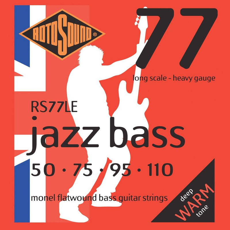 Rotosound Monel Heavy Gauge Flatwound Bass Strings (50 75 95 110)