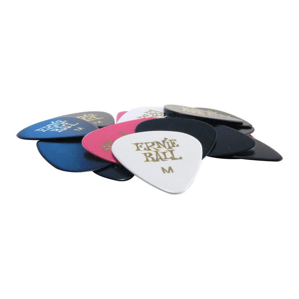 Ernie Ball P09172 Medium Assorted Color Cellulose Picks, bag of 24 24 Pack