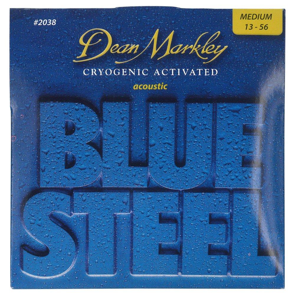 Dean Markley 2038 Blue Steel Acoustic Guitar Strings 13-56 Medium 2038 - Medium