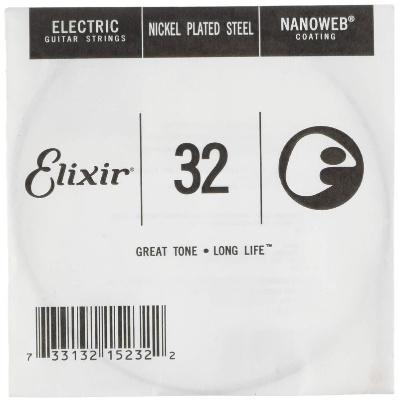 Elixir Strings 15232 Strings Electric guitar strings Nanoweb Coating (.032 inch)