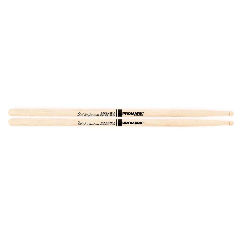 Promark SD4W American Maple Bill Bruford Autograph Model Wood Tip, Single Pair