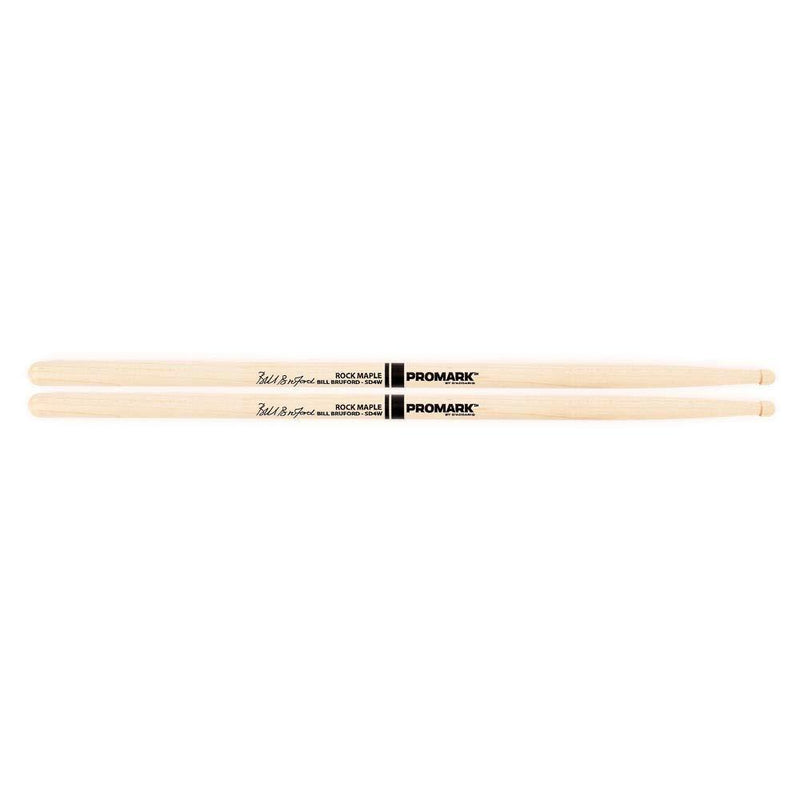 Promark SD4W American Maple Bill Bruford Autograph Model Wood Tip, Single Pair