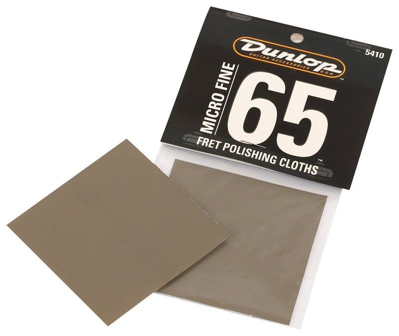 Dunlop 5410 Micro Fret Polishing Cloth, 2/Bg Original Version